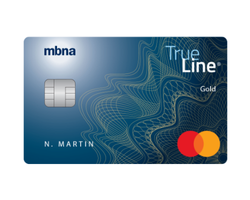 MBNA True Line Gold Mastercard credit card